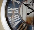 duży zegar ścienny wykonany w stylu retro - 3