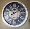 duży zegar ścienny wykonany w stylu retro - 5