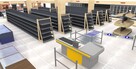 Projektowanie powierzchni handlowych, wizualizacja sklepów 3 - 4