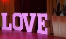LOVE litery napis LED 3D dekoracja weselna - 3