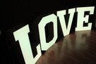 LOVE litery napis LED 3D dekoracja weselna - 2