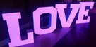 LOVE litery napis LED 3D dekoracja weselna - 4
