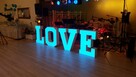 LOVE litery napis LED 3D dekoracja weselna - 7