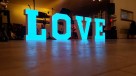 LOVE litery napis LED 3D dekoracja weselna - 1