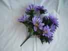 Piękny fiolet 12 sztuk Sztuczny kwiat Bukiet gałązka dł.50cm - 3