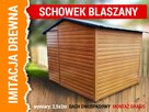 Domek blaszany schowek garaż drewnopodobny 2,5x2 - 1