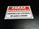 TABLICZKA ZNAK - ZAKAZ PARKOWANIA TWOJA TREŚĆ - 3