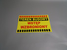 TABLICZKA ZNAK TEREN BUDOWY - WSTĘP WZBRONIONY - 2