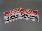 TABLICZKA, TABLICZKI Zakaz parkowania grozi odholowaniem - 2