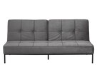 Sofa welurowa szara - wypoczynek - kanapa - 1