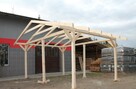 KONSTRUKCJA ALTANY 5x4m WIATA ZADASZENIE PERGOLA DOMEK GARAŻ - 2