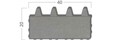 Płyta tarasowa ecoSolid Bruk kostka brukowa grys - 5