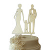 Dekoracja na tort weselny topper ślubny, para młoda, wesele - 2