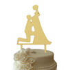Dekoracja na tort weselny topper ślubny, para młoda, wesele - 1