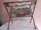 Gazetnik, metal ,kolor stalowy - 5