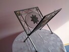 Gazetnik, metal ,kolor stalowy - 3