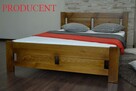 Łóżo dreniane sosnowe Kora 160x200 orzech 4 kolory - 4