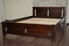 Łóżo dreniane sosnowe Kora 160x200 orzech 4 kolory - 2