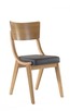 Stylizowane na lata 50- te krzesło dębowe BENT (Skoczek PRL) - 5