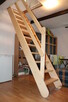 REGULOWANE SCHODY Sosnowe Jednobiegowe z Barierką 395x80cm - 3