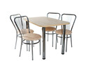 Zestaw kuchenny stół 65X100X28 + 4 krzesła różne kolory - 2