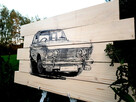 OBRAZ na deskach FIAT 126p 125 POLONEZ WSK Maluch portret - 2