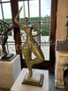 Figura z brązu. Thick Lady , Nowoczesna Kobieta, Rzeźba z br - 11