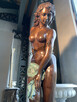 Figura z brązu. Thick Lady , Nowoczesna Kobieta, Rzeźba z br - 9