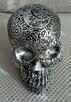 Misternie rzeźbiona srebrna czaszka silver skull - 4
