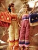 Ubranko dla lalki Barbie spodnie top i plecak z włóczki - 7