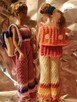 Ubranko dla lalki Barbie spodnie top i plecak z włóczki - 10