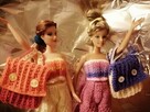 Ubranko dla lalki Barbie spodnie top i plecak z włóczki - 6