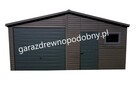 Garaż blaszany drewnopodobny 6x6 - 2