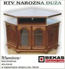 Stylowa Nowa Rtv 121` Dąb Miodowy od Producenta Mebli Bekas - 10