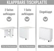 Stół składany kuchenny biały - 4