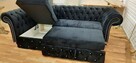 Narożnik glamour 250x160 f spania chesterfield głęboki pik - 8
