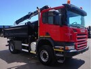 Scania P 340 Bordmatic wywrotka 4x4 + dżwig Hiab 11 ton /m - 1