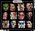 Charakteryzacje halloween face body painting uv - 2