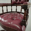 Stylowy, elegancki fotel pikowany z fioletową tapicerką - 3