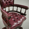 Stylowy, elegancki fotel pikowany z fioletową tapicerką - 4