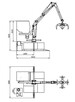 Żuraw hydrauliczny HDS stacjonarny wolnostojący z chwytakiem - 2