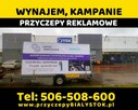 Reklama mobilna przyczepa reklamowa Białystok Podlasie wynaj - 9