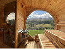 Sauna ogrodowa SPA Panorama 4 x 2,45 m przedsionek piec - 9