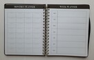 Czarny planer pikowany organizer osobisty - 9
