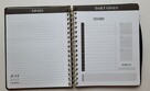 Czarny planer pikowany organizer osobisty - 10