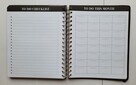 Czarny planer pikowany organizer osobisty - 13