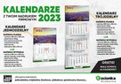 Kalendarz trójdzielny, jednodzielny, plakatowy 2023