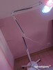 Lampa solux czerwona i niebieska żarówka na statywie - 1