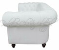 Skórzana SOFA Pikowana CHESTERFIELD CANON 3 OS. RATY - 5