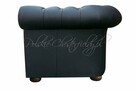 Pikowana SOFA CHESTERFIELD NORMAL 2 OS. skóra naturalna RATY - 3